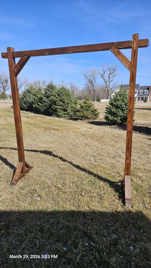 Wooden wedding arch frame. | Bismarck, ND