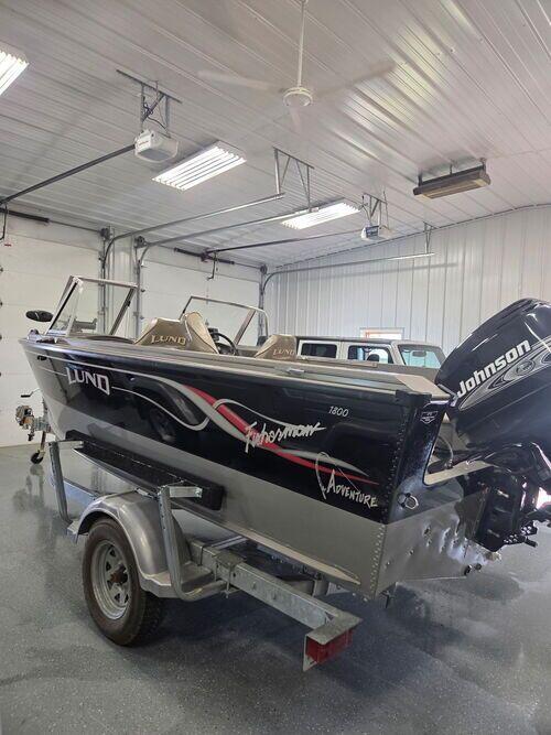 2001 Lund Fisherman 1800. Used only at lake Sakakawea a few days