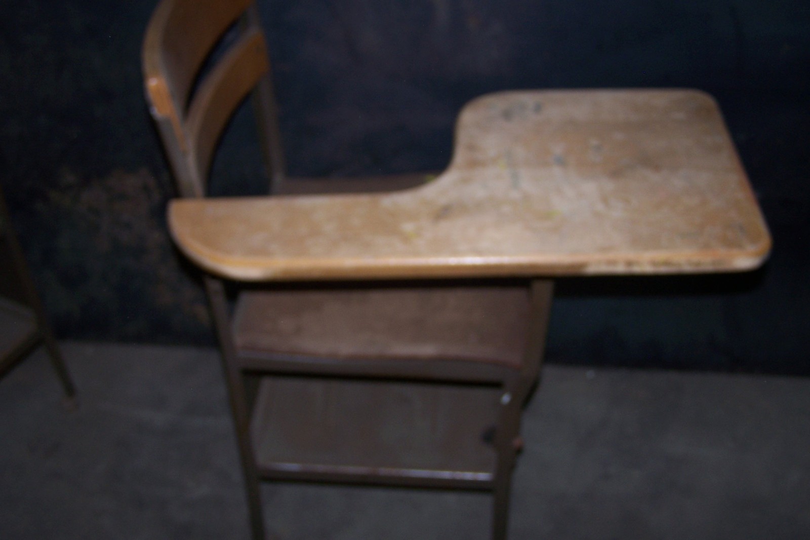 One School Deck Student Single And Teacher Desk Oak Bismarck Nd